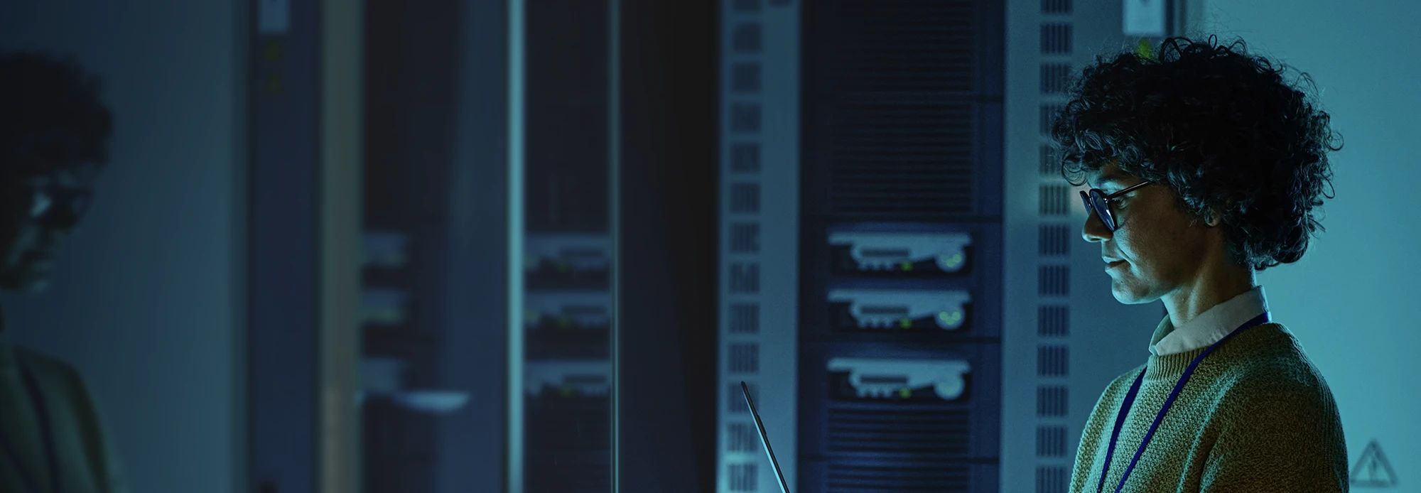 A satisfied IT safety and compliance officer reads through CLI's data security standards.